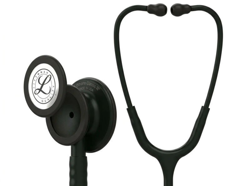 3m littmann classic iii monitoring stethoscope 5803 black edition chestpiece black tube OnpG3Jt - SkyMedIdent