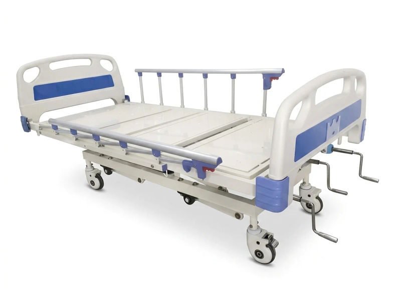 A one hospicare 3 gear icu bed abs panels collapsible raillings imp wheels aoh 153 a 12 0U7m4LW - SkyMedIdent