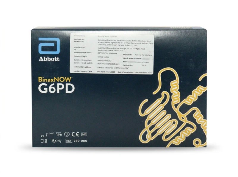 Abbott binaxnow g6pd kit rapid card pack of 25 tests 20 03 2026 5f07bd75 - SkyMedIdent