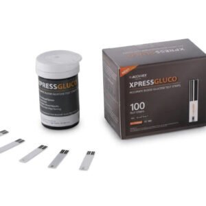 Accurex xpress gluco glucometer strip 100 strips 08 04 2026 e019f2cb - SkyMedIdent