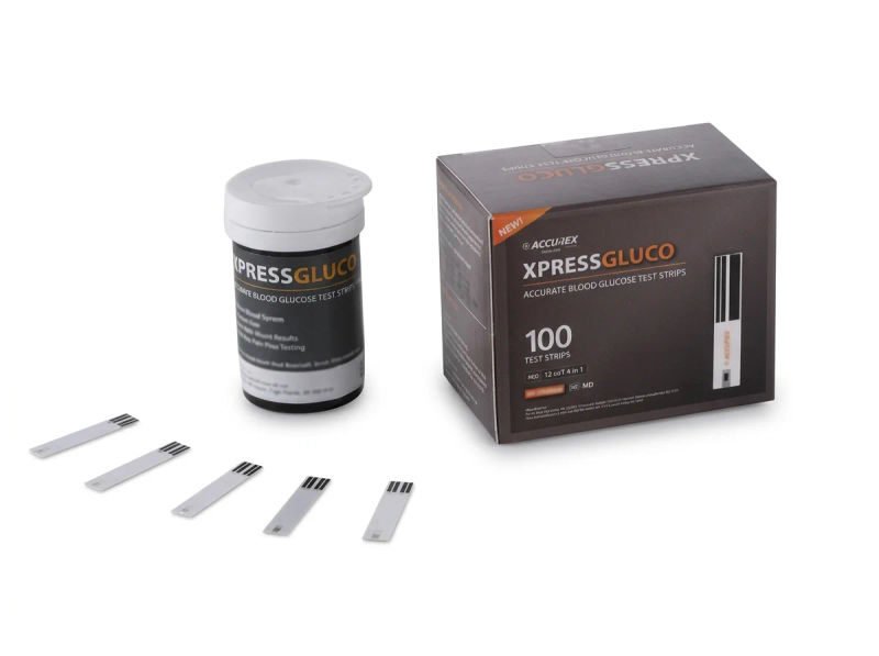 Accurex Xpress Gluco Glucometer Strip - 100 Strips