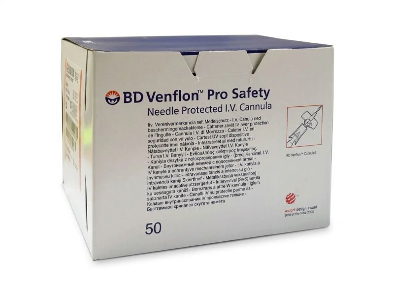 Bd venflon pro safety iv cannula 16g pack of 50 12 06 2026 1e5ec164 - SkyMedIdent