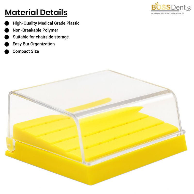 Bossdent bur box 24 hole plastic 25 05 2026 6894915a - SkyMedIdent