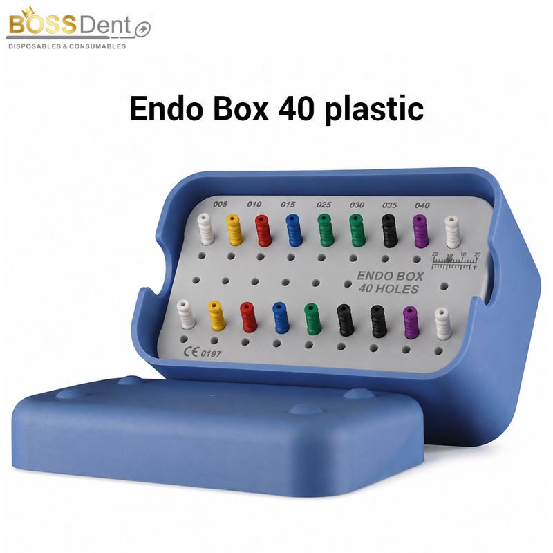 Bossdent endo box 40 hole plastic with ruler 25 05 2026 3767351e - SkyMedIdent