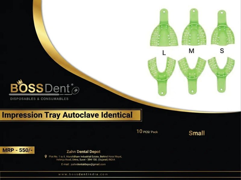 Bossdent impression tray autoclavable assorted pack of 10 09 06 2026 d6f90503 - SkyMedIdent