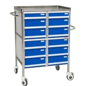 Elite med india premium crash cart trolley with double drawers rust free sspl1097 11 06 kOZR9Vx - SkyMedIdent