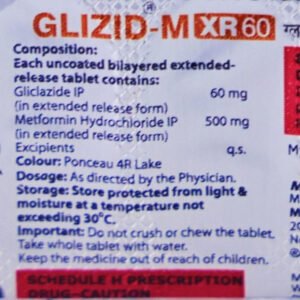 Glizid m xr 60mg tablet 10s 06 05 2026 c4775ad9 - SkyMedIdent