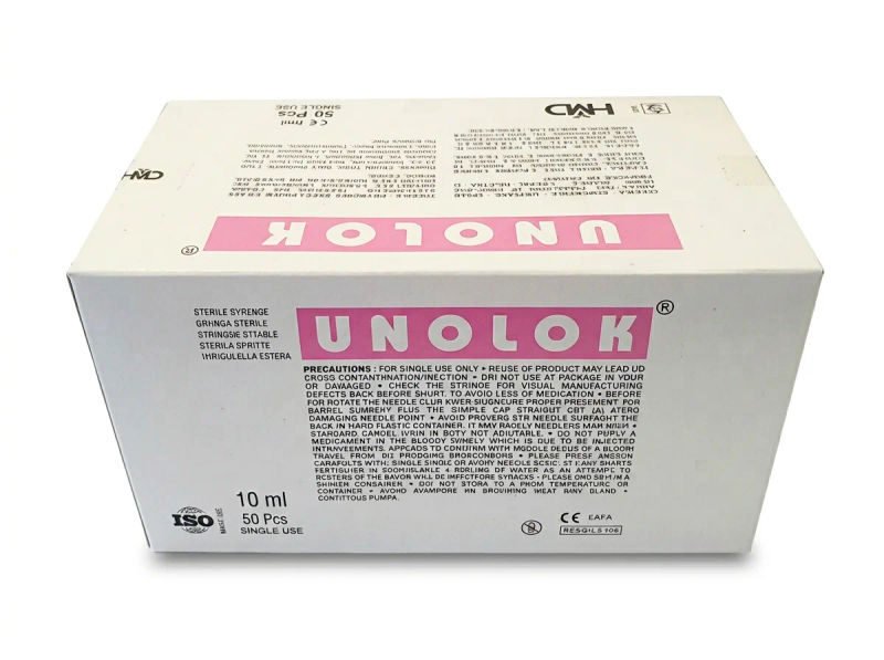 Hmd unolok 10ml syringe with needle 21g x 15inch pack of 50 20 06 2026 851ae100 - SkyMedIdent
