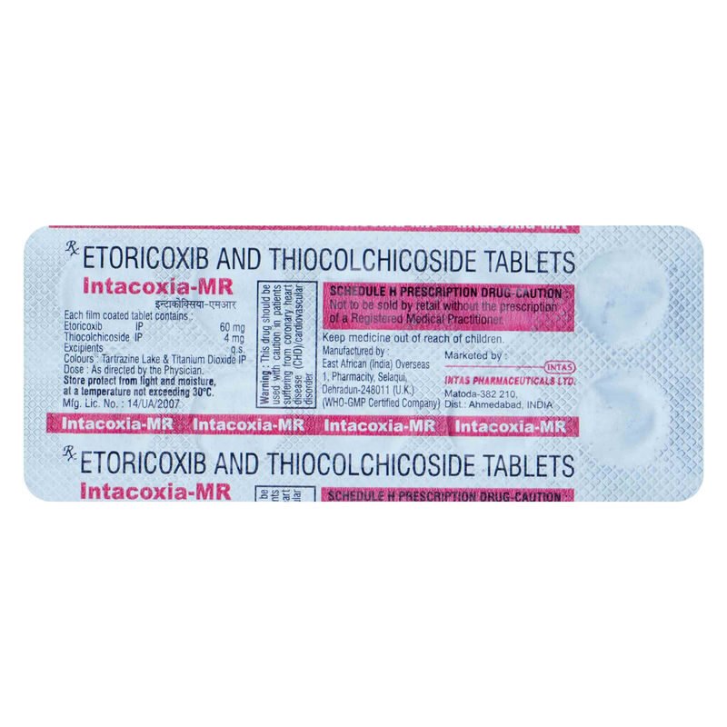 Intacoxia mr 60mg4mg tablet 10s 20 03 2026 874b0c64 - SkyMedIdent