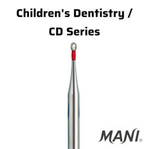 Mani childrens dentistry cd pediatric series regular shank diamond burs fine red cd 50f 8xa3Q5V 1 - SkyMedIdent