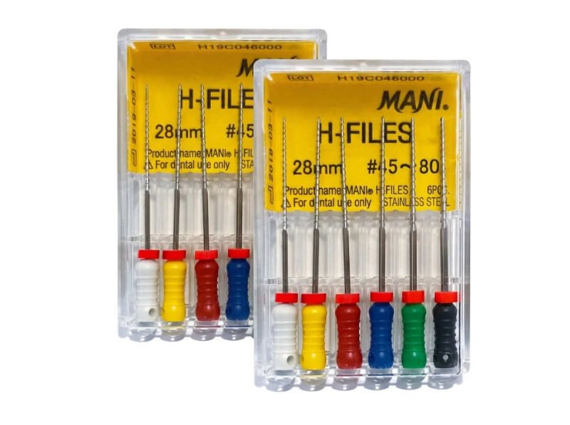 Mani Stainless Steel H Files - 25mm 8