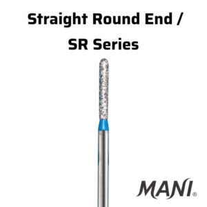 Mani straight round end sr series regular shank diamond burs standard blue sr 13 06 04 N30BNCK 1 - SkyMedIdent
