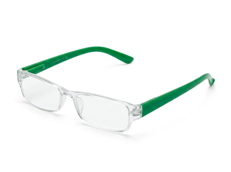 mb+ Near Vision Reading Glasses with Spring +1 (Green)