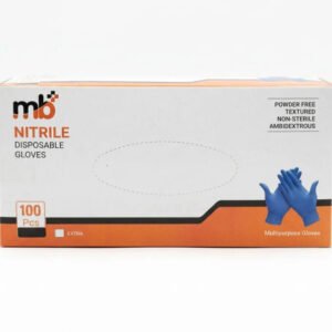 mb+ Nitrile Disposable Gloves – Blue Small Pack of 100