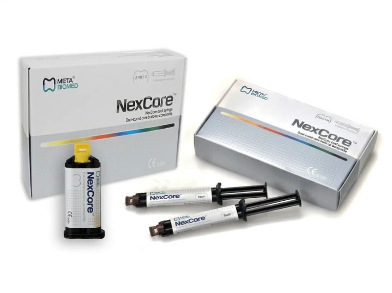 Meta biomed nexcore core build up material syringe 2x9 gm 14 04 2026 d1301b6b 1 - SkyMedIdent