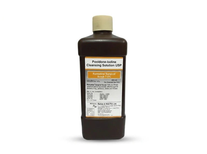 Raman and weil ramadine scrub povidone iodine 5 500ml 01 05 2026 a1bbb904 - SkyMedIdent