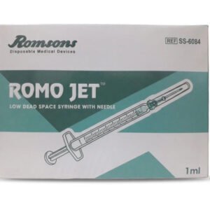 Romsons romo jet 1ml syringe with needle 26g x 05inch pack of 100 ss 6084 23 03 2026 75b11606 - SkyMedIdent