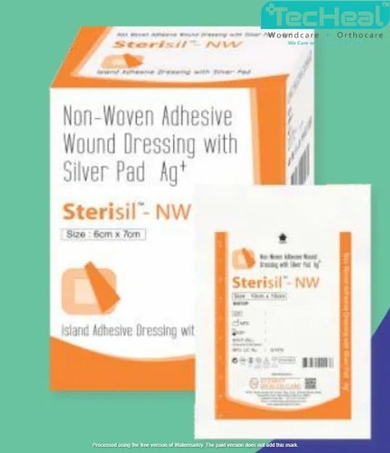 Sterisil non woven dressing with silver pad 10 x 30cm pack of 25 piece s1030p 14 02 202 v23pnDf - SkyMedIdent