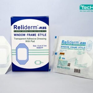 Techeal reliderm transparent adhesive dressing with pad 6cm x 7cm pack of 50 15 06 2026 147bae62 - SkyMedIdent