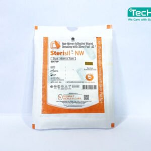 Techeal sterisil non woven adhesive wound dressing with silver pad 6cm x 7cm pack of 50 ft4ijdb - SkyMedIdent