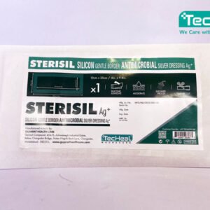 Techeal sterisil silicon gentle border antimicrobal silver dressing 10cm x 25cm pack of Fxz1FEq - SkyMedIdent
