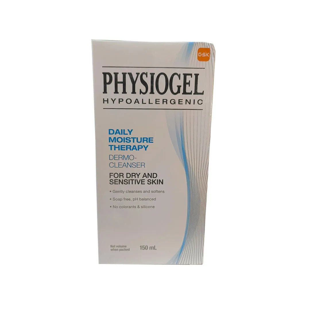 PHYSIOGEL HYPOALLERGENIC DAILY MOISTURE THERAPY DERMO CLEANSER FOR DRY & SENSITIVE SKIN 150ML