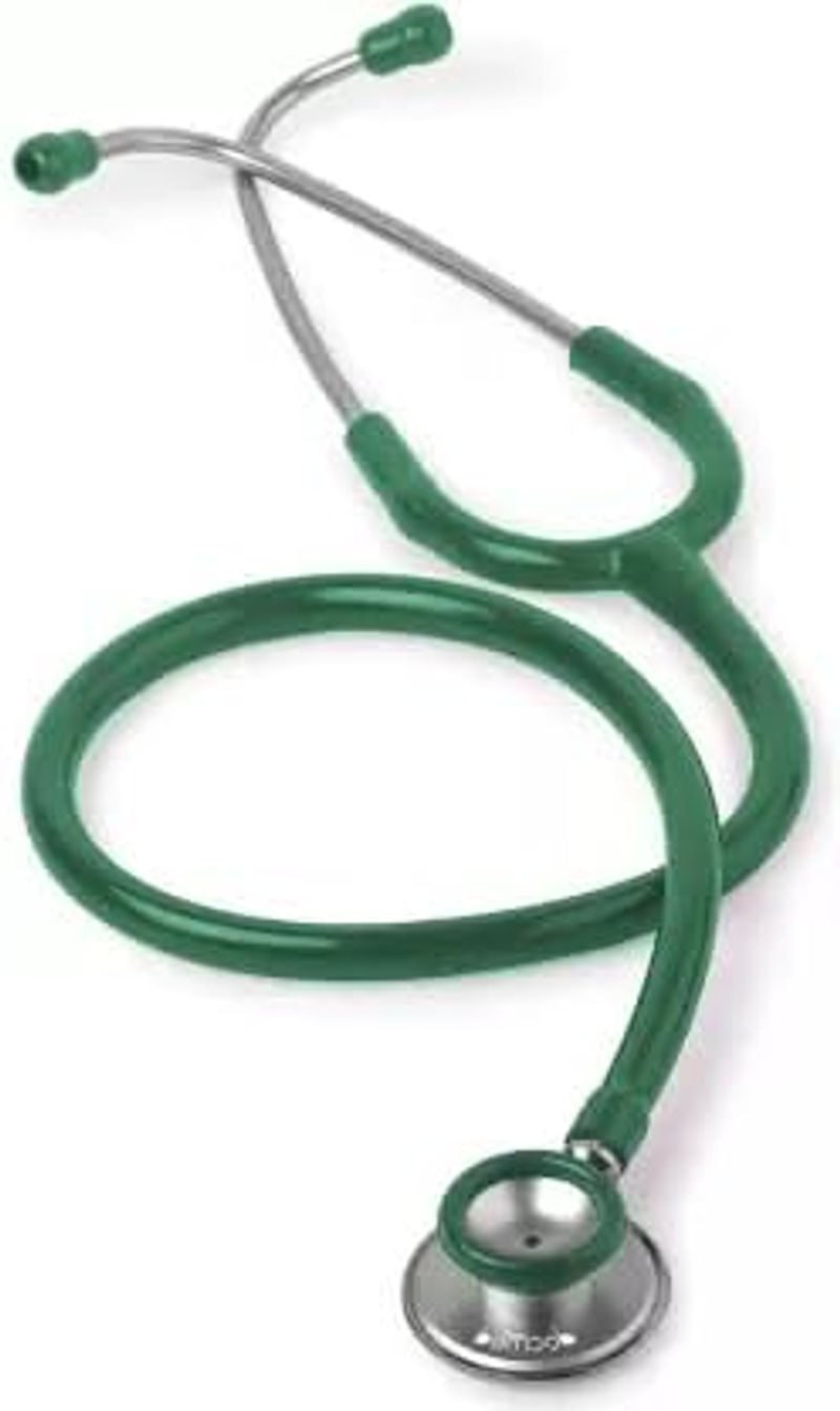 857e6a8638fb4f939 2 docmed Single Head Aluminum Chest Piece Stethoscope DM 09 Green - SkyMedIdent