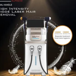 Cosderma Diolash Supreme Dual Handle High Intensity Diode Laser Hair Removal Machine | FDA Approved Triple Wavelength Duel Handle 3000W High Power Diode Laser Machine