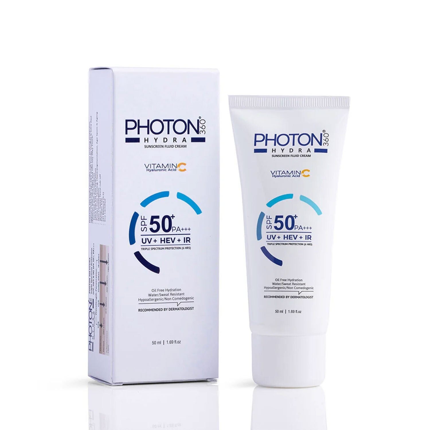 Photon 360 Hydra Sunscreen SPF50 Fluid Cream 50ml 1 - SkyMedIdent