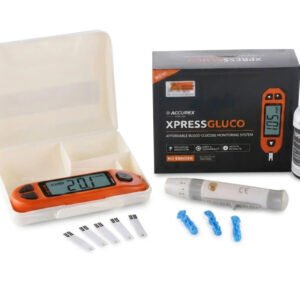 Accurex xpress glucometer with pack of 10 strips 04 05 2026 391cd1b2 - SkyMedIdent