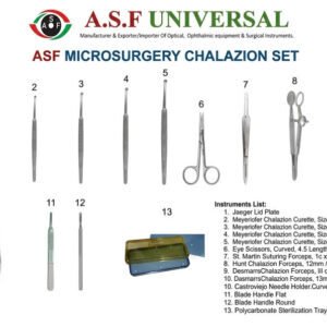 ASF Ophthalmic Chalazion Set