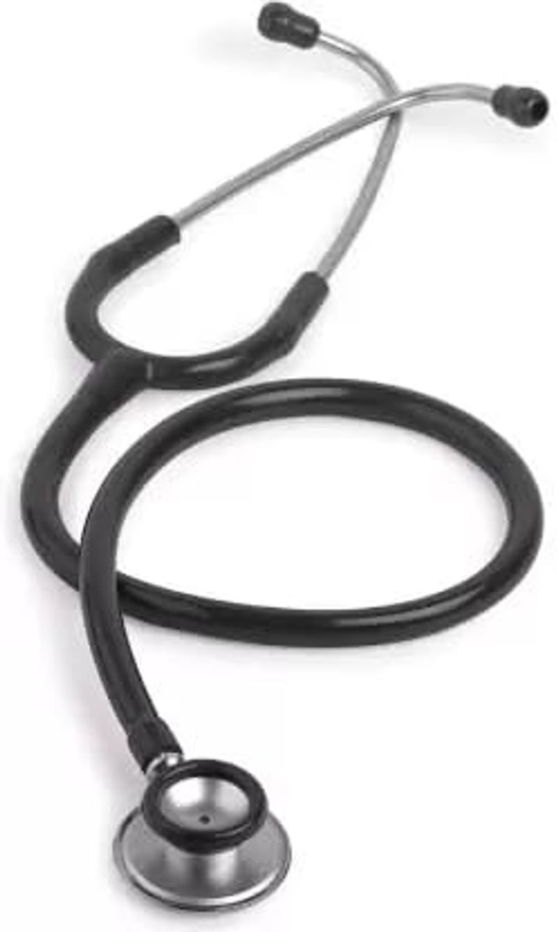 B15313e541314f23b 1 docmed Single Head Aluminum Chest Piece Neonatal Stethoscope Black - SkyMedIdent