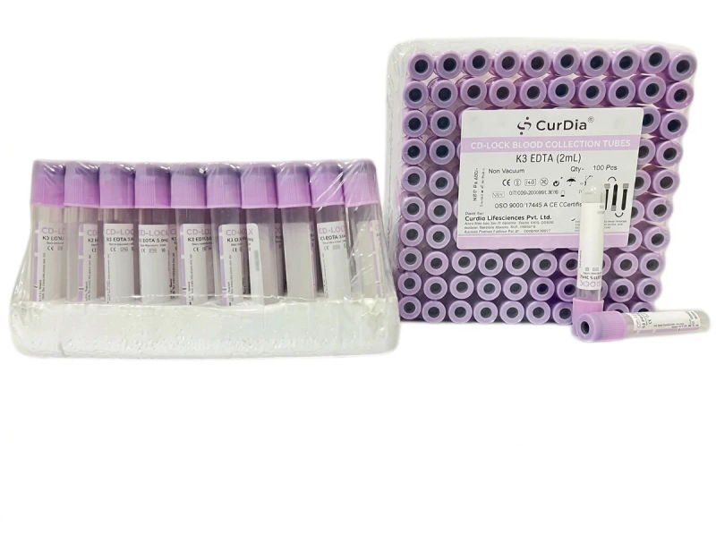 Curdia k3edta vacuum blood collection tube 2ml pack of 100 pieces 04 05 2026 cec540ae - SkyMedIdent