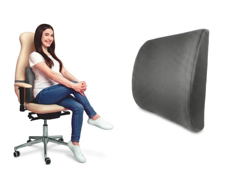 Dyna lumbar back pillow black universal 1380 04 06 2026 e6707e93 - SkyMedIdent