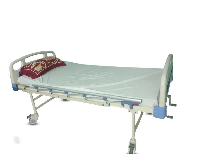 Elite med india icu bed manual abs panel semi fowler with wheels and iv rod sspl512 26 SMIelnN - SkyMedIdent