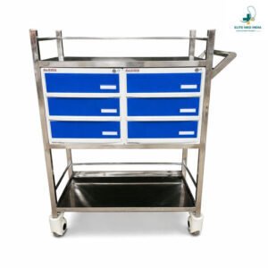 Elite med india premium stainless steel medicine trolley rust free sspl0310 11 06 2026 8866e5d3 - SkyMedIdent
