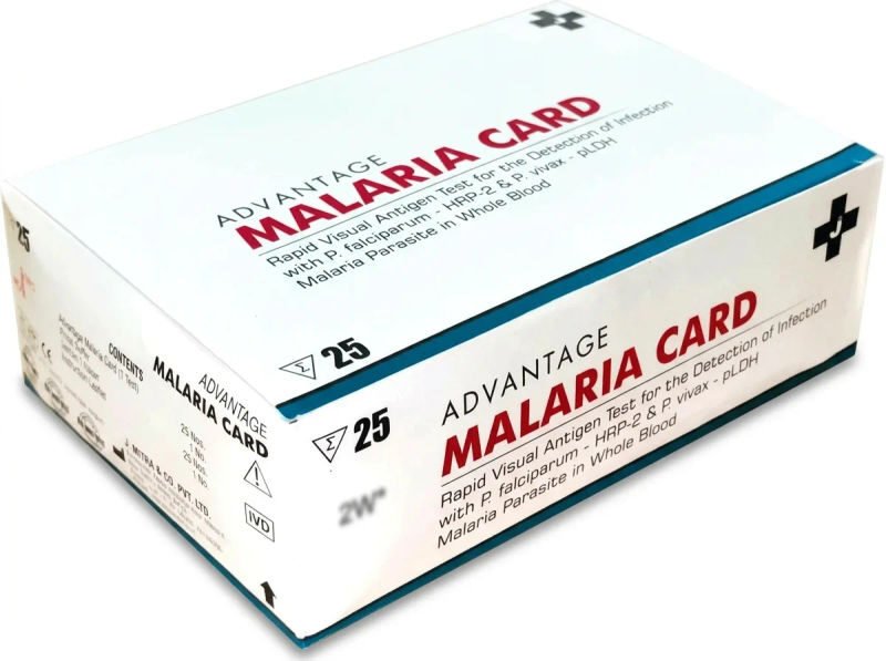 J. Mitra Advantage Malaria Rapid Card - Pack of 50 Tests