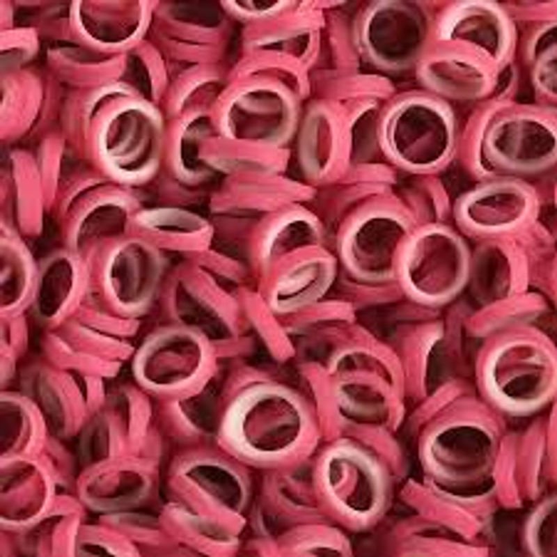 Jaypee Rainbow Latex Elastics - Pink Flavour Bubblegum Pink Force Pack of 2000 (JP.101.105)