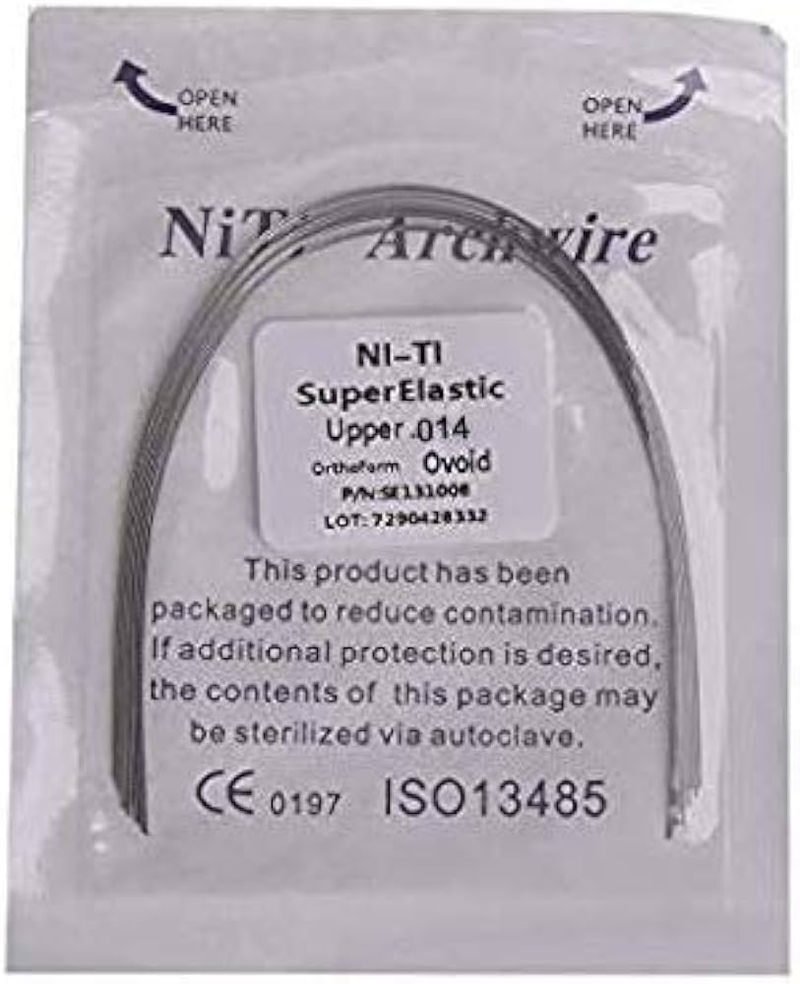Jaypee super flex niti preformed arch wire round 0014 inch upper pack of 10 jpnit14u 26 NOEn70T - SkyMedIdent