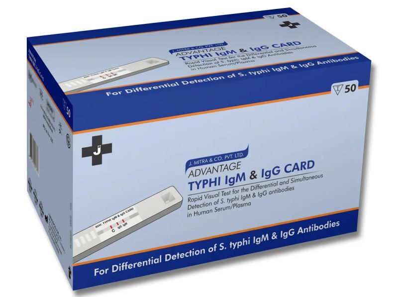 Jmitra advantage typhi igm igg rapid card pack of 50 test 07 04 2026 8b7199a2 - SkyMedIdent