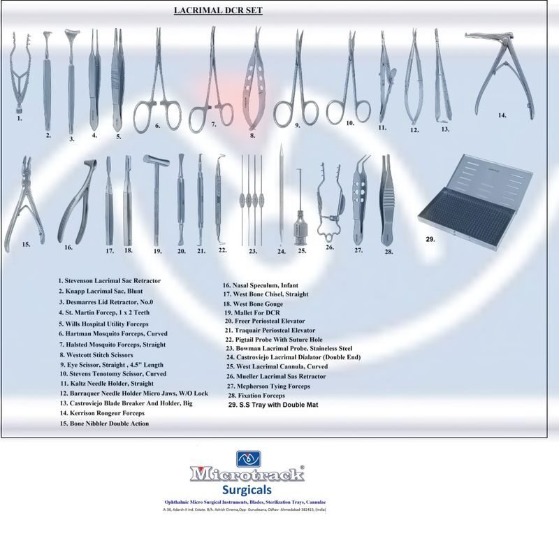 Microtrack lacrimal dcr surgical instruments set 07 05 2025 af96a56d - SkyMedIdent