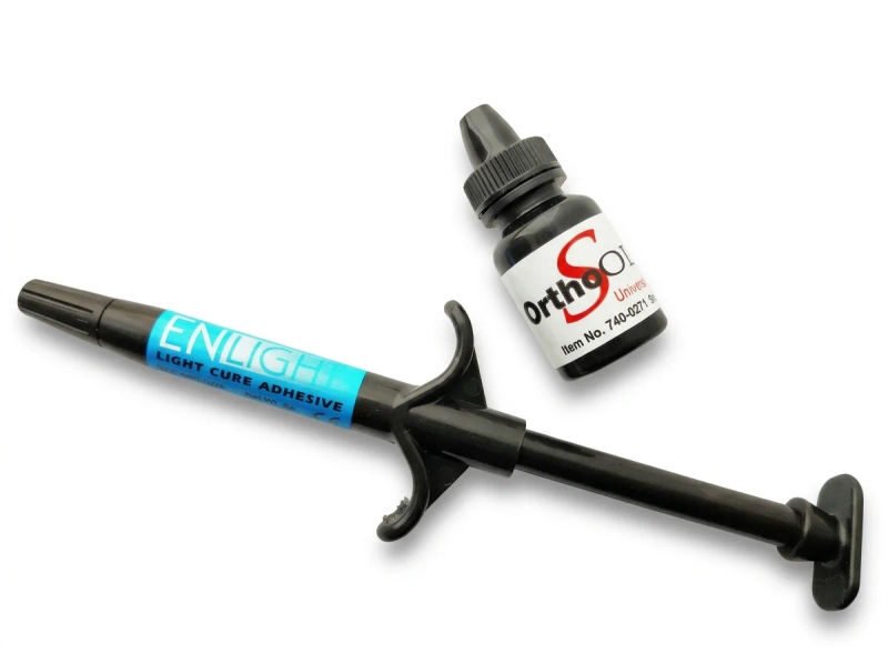 Ormco enlight light cure orthodontic bracket adhesive single syringe with ortho solo pr Qes6AbX - SkyMedIdent