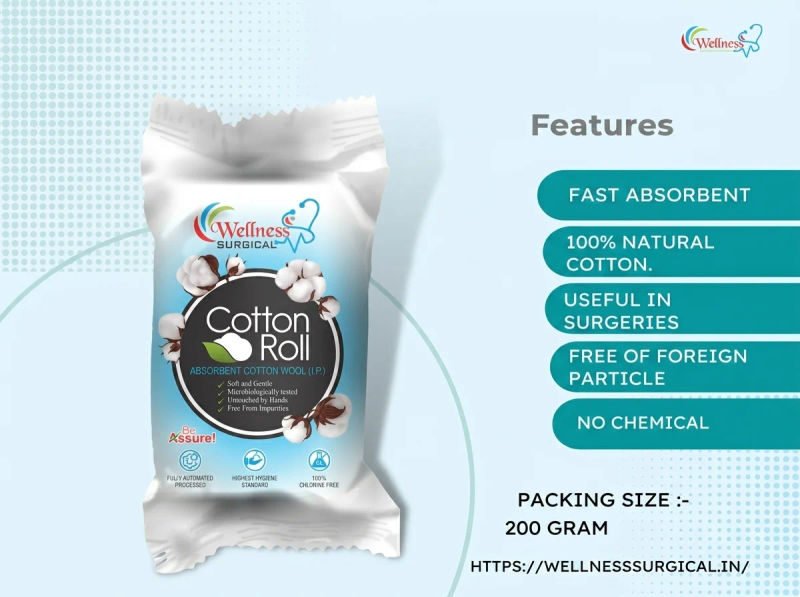 Wellness surgical absorbent cotton 100gram gross 21 06 2026 27007f0a - SkyMedIdent
